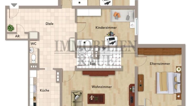 GROSSE 4 ZKB WOHNUNG MIT BALKON UND GARAGENSTELLPLATZ IN SULZBACH - SOFORT FREI