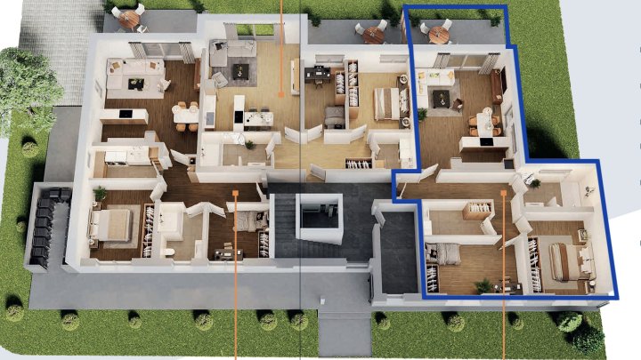 Hochwertige 3-ZKB-Neubauwohnung mit Terrasse & Stellplatz in Rehlingen zu vermieten