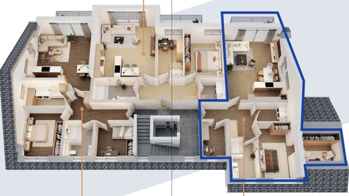Exklusive 4-ZKB-Dachgeschosswohnung mit Balkon & Aufzug in Rehlingen zu vermieten