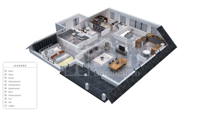 Hochwertige Wohnung mit 4 Zimmer, Loggia, Stellplatz in Kirkel-Neuhäusel