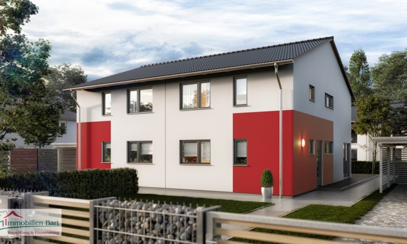 GRENZNÄHE: NEUBAU (DHH) MIT GRUNDSTÜCK