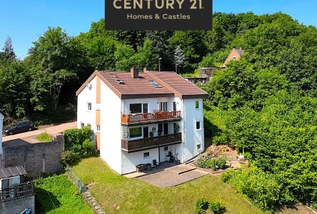 Ansicht des Hauses von der linken hinteren Seite