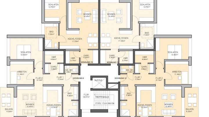 Projektierter Neubau für ein 14-Parteien Mehrfamilienhaus in guter Lage von Heusweiler-Holz