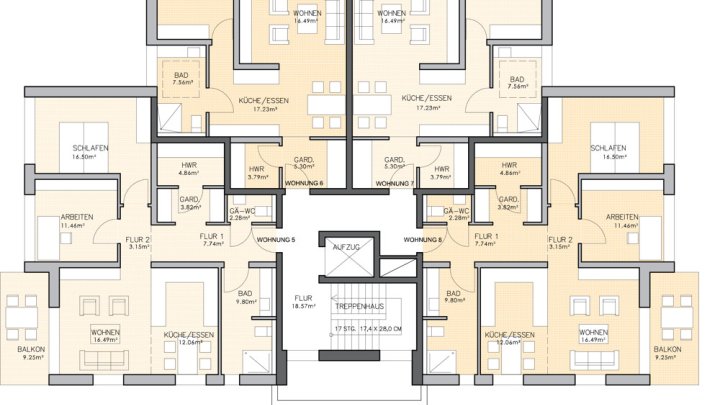 Projektierter Neubau für ein 14-Parteien Mehrfamilienhaus in guter Lage von Heusweiler-Holz
