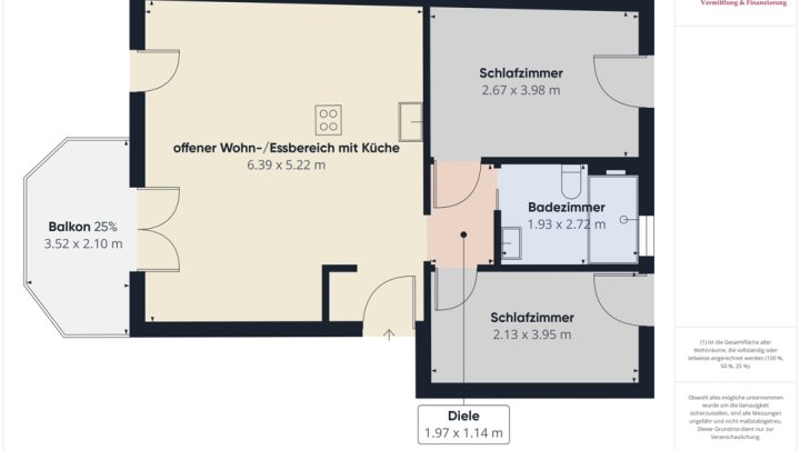 GRENZE L-REMICH: TOP - 65 M² WOHNUNG MIT GARAGE, TERRASSE UND BALKON!