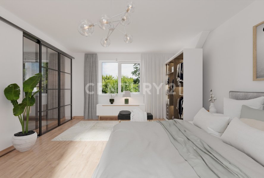Schlafzimmer mit In-Room-Bad (Visualisierung)