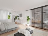 Schlafzimmer OG mit In-Room-Bad (Visualisierung)
