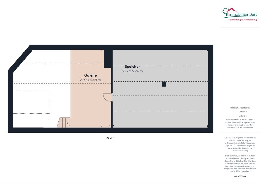 Grundriss Galerie + Speicher DG