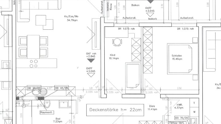 Moderne 3-ZKB-Neubauwohnung mit Einbauküche, Balkon & Aufzug in Rehlingen zu vermieten