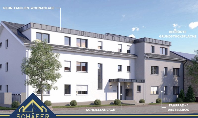 Moderne 3-ZKB-Neubauwohnung mit Einbauküche, Balkon & Aufzug in Rehlingen zu vermieten