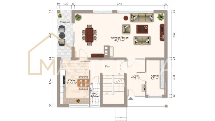 Freistehendes Einfamilienhaus zentral gelegen