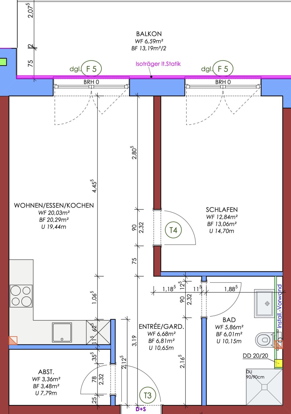 Grundriss Wohnung 4