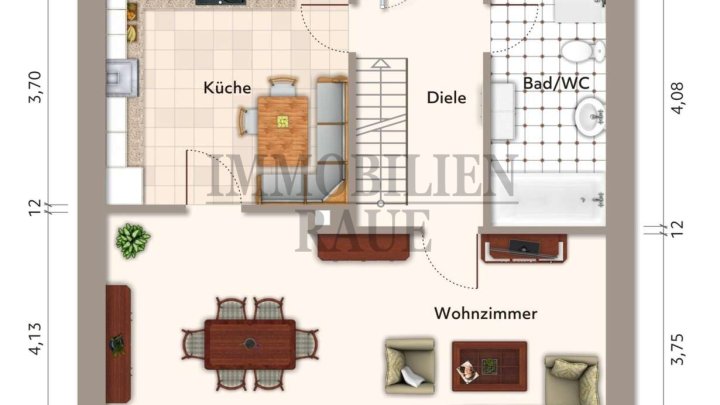 GEPFLEGTES, FREISTEHENDES 1 FAMILIENHAUS MIT GARTEN UND 2 GARAGEN IN SULZBACH - SOFORT FREI