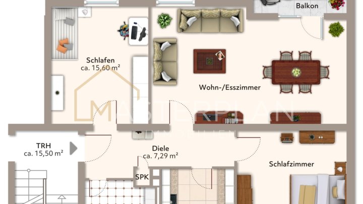 Charmante 4-ZKB-Eigentumswohnung mit Balkon