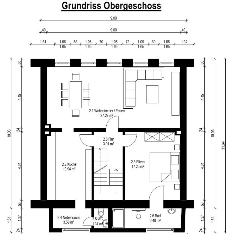 Grundriss Obergeschoss