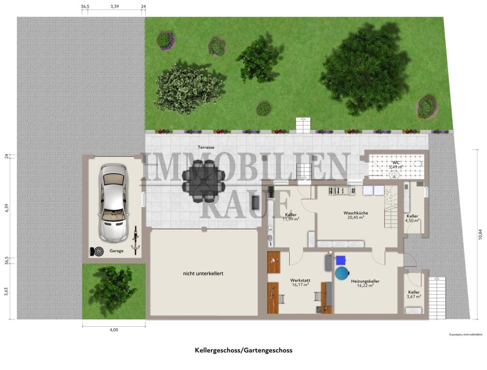 Plan Keller-Gartengeschoss