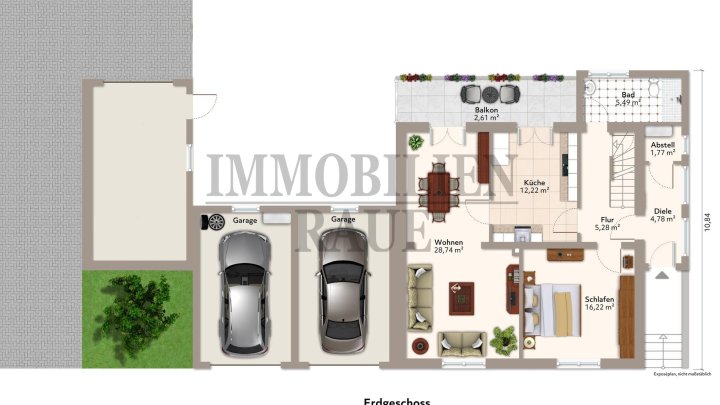 FAMILENFREUNDLICH UND EINZUGSBEREIT - FREIST. 1 FAM.-HAUS MIT GROSSEM GARTEN + 3 GARAGEN IN DUDWEILER