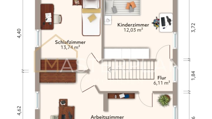 Freistehendes Einfamilienhaus mit Garten in Aschbach
