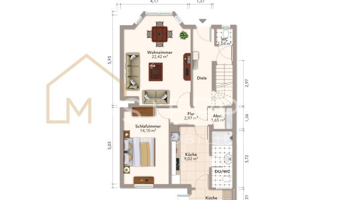 Zweifamilienhaus in zentraler Lage von Dillingen