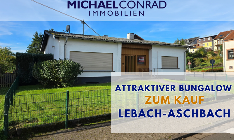 Gepflegter Bungalow in Lebach-Aschbach zum Kauf