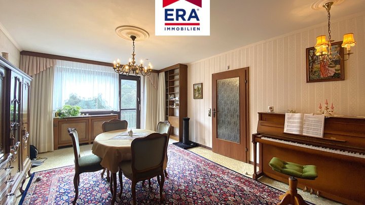 ZU VERMIETEN !! 3ZKB-WOHNUNG/2. OG MIT BALKON + MAISONETTE DG, IN GROSSROSSELN