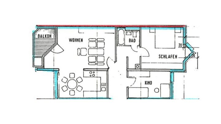 3-ZKB Wohnung mit Balkon in zentraler Lage