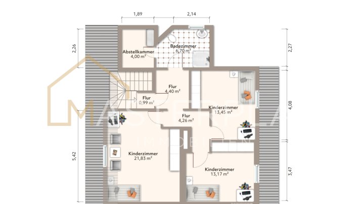 2-3 Familienhaus, Flexibilität & Gartenidylle
