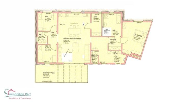 NEUBAU PENTHOUSEWOHNUNG MIT 3 SCHALFZIMMERN