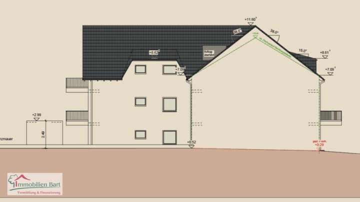 LOSHEIM AM SEE: NEUBAUWOHNUNG / 2 SCHLAFZIMMER / ERDGESCHOSS