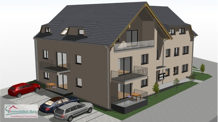 LOSHEIM AM SEE: OBERGESCHOSSWOHNUNG MIT 2 SCHLAFZIMMER