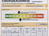 Auszug aus dem Energieausweis