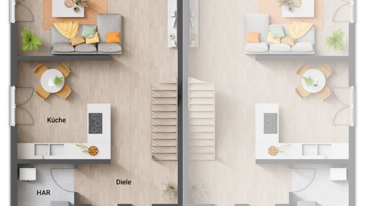 GRENZE L-REMICH: MASSIVER NEUBAU / DOPPELHAUSHÄLFTE MIT GRUNDSTÜCK!