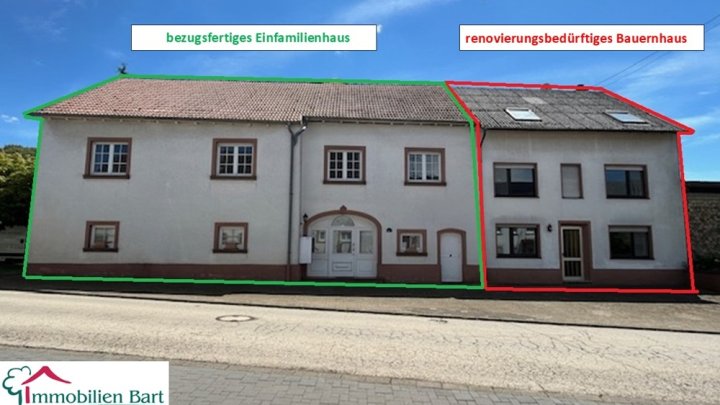 GRENZNÄHE: 2 WOHNHÄUSER AUF 33 AR