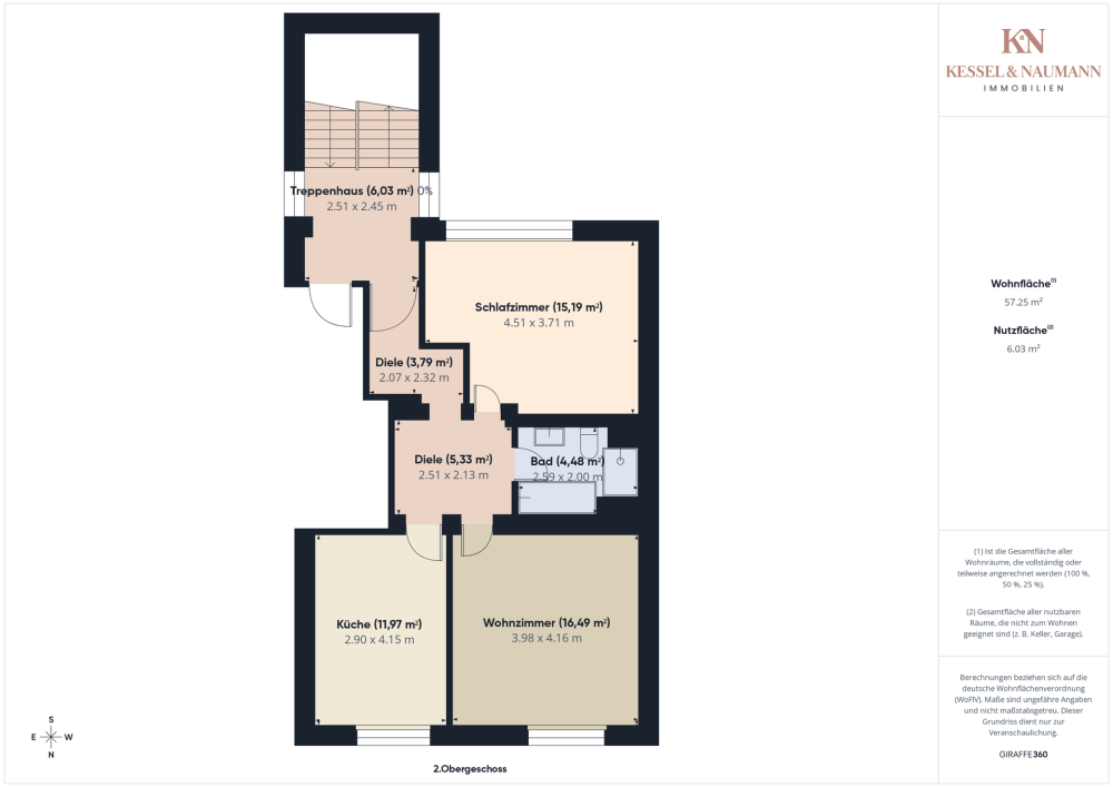 Grundriss Leerstand 2. Obergeschoss