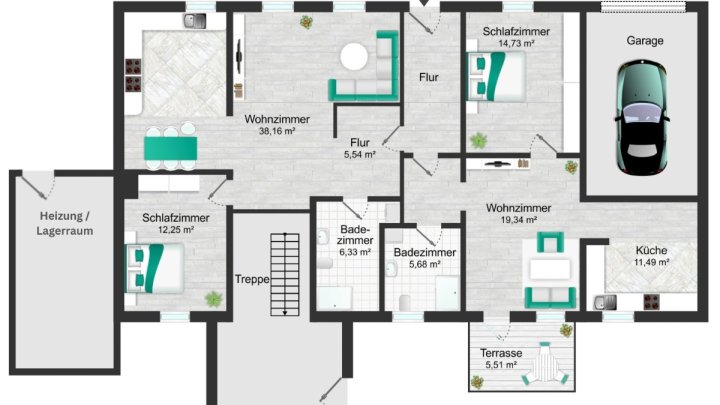 Komplett vermietetes Mehrfamilienhaus mit attraktiver Rendite und geringem Leerstandsrisiko