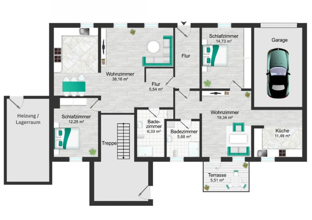 Grundriss Erdgeschoss