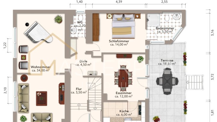 Freistehendes Dreifamilienhaus in ruhiger Lage