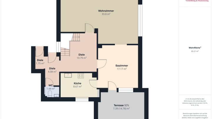 METTLACH-SAARHÖLZBACH: WOHNHAUS MIT 3 SCHLAFZIMMERN + BLICK INS GRÜNE