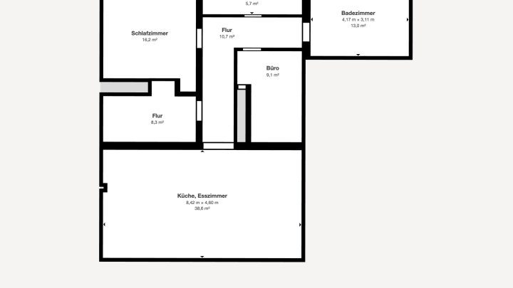 Modernes Ein oder Zweifamilienhaus dazu einer Garage mit Gartendurchfahrt