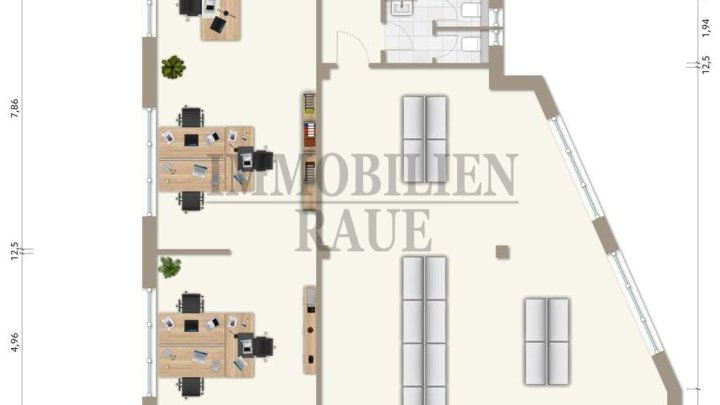 MODERNE BÜRO/GEWERBEFLÄCHEN (225m² Nfl. oder 450m² Nfl.) IN GUTER LAGE VON FRIEDRICSHTAHL