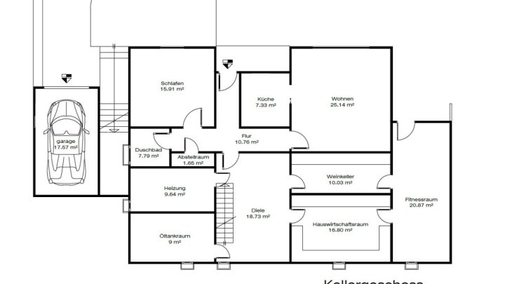 Freistehendes 1-FH mit Einliegerwohnung, Garten + 2 Garagen