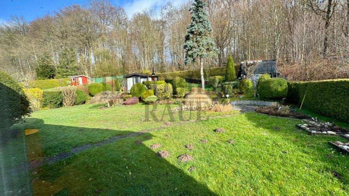 WOHNEN AM WALDRAND - BUNGALOW MIT GROSSEM GARTEN, KAMIN UND GARAGE IN SACKGASSE VON FRIEDRICHSTHAL