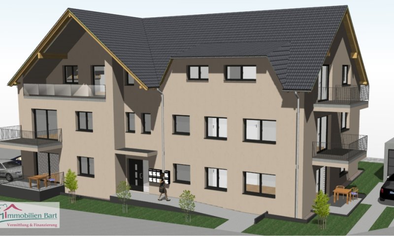 LOSHEIM AM SEE: OBERGESCHOSSWOHNUNG MIT 2 SCHLAFZIMMER