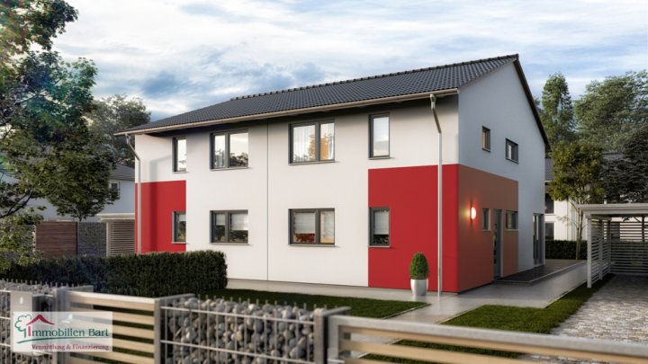 GRENZNÄHE: NEUBAU (DHH) MIT GRUNDSTÜCK