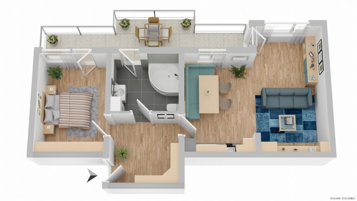 Hell und modern gehaltene Eigentumswohnung mit Balkon in zentraler Lage von Saarbrücken