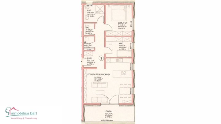 NEUBAUPROJEKT: ERDGESCHOSSWOHNUNG MIT 2 SCHLAFZIMMERN UND LOGGIA
