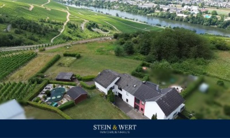 Wohnen über der Mosel: Modernisiertes Doppelangebot mit großem Grundstück