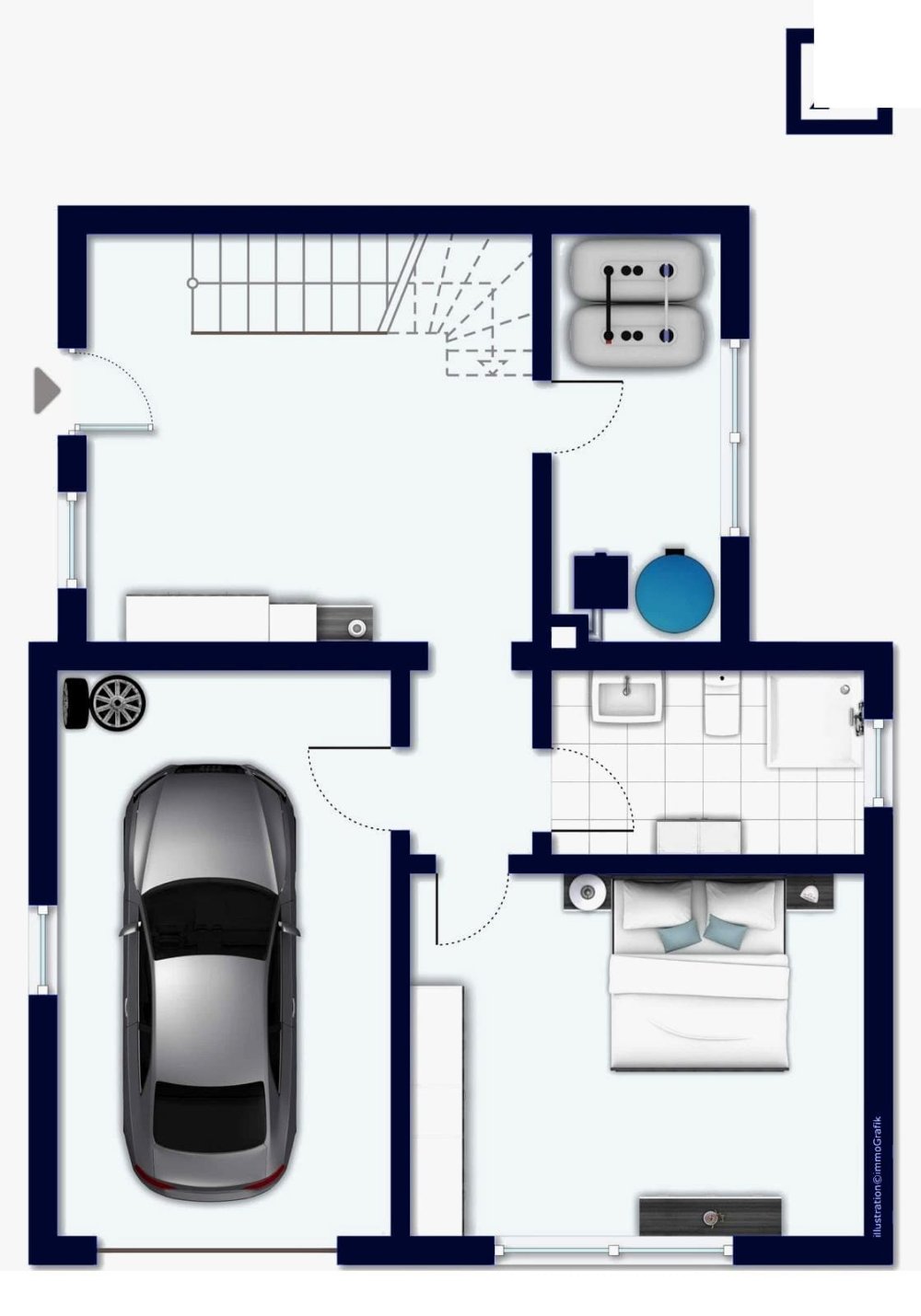 Grundriss Altbau (Erdgeschoss)