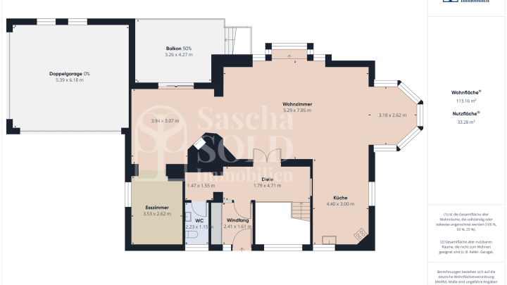 Großzügige Liegenschaft in ruhiger Waldrandlage - Pool, Sauna, Wintergarten, Balkon u. Doppelgarage