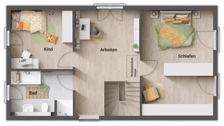 KASTEL-STAADT: NEUBAUPROJEKT MIT 586 M² EBENEM GRUNDSTÜCK